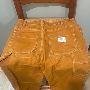 BDG Women's Wide Leg Flare Jeans - Rust Brown